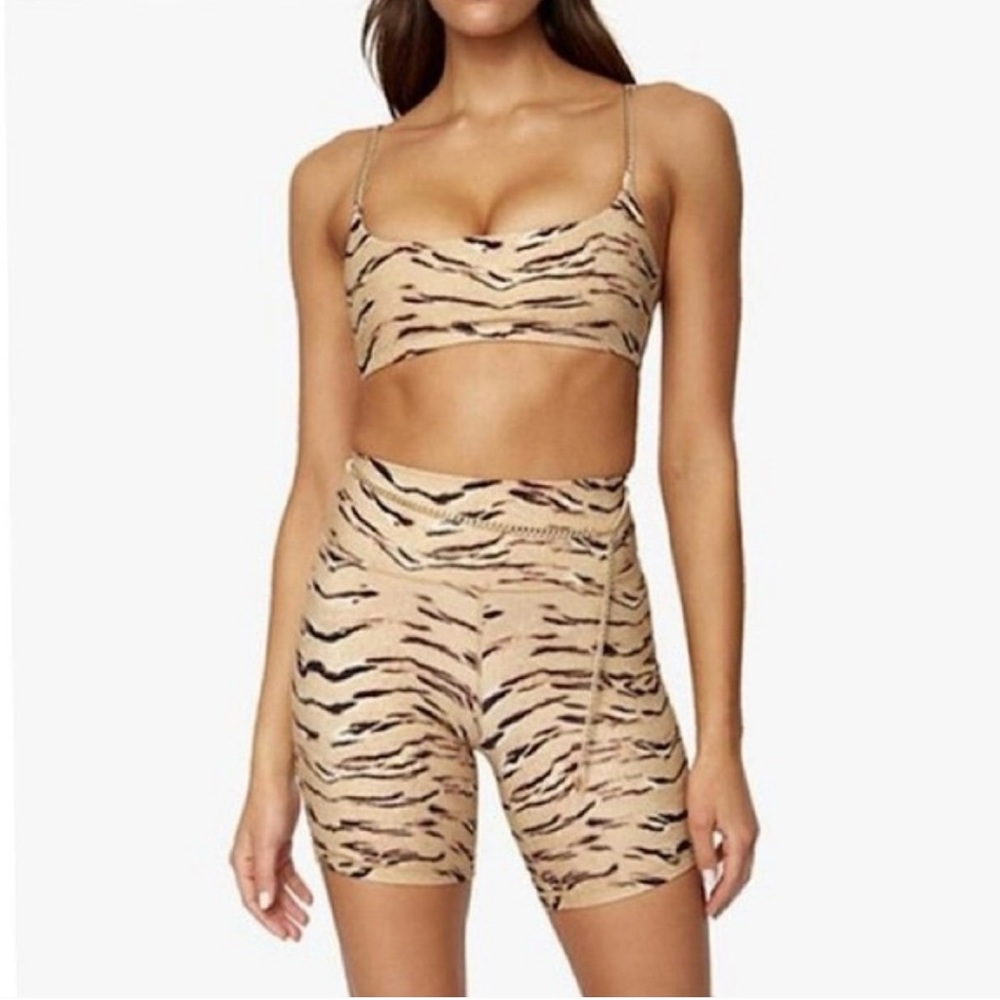 WeWoreWhat x Revolve Chain Bike Short in Brushed Nylon Tiger size L